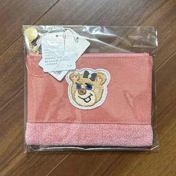 페이러 올드 테디걸 와펜 파우치 핑크