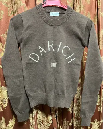 다리치 DARICH 로고 니트 상의 브라운