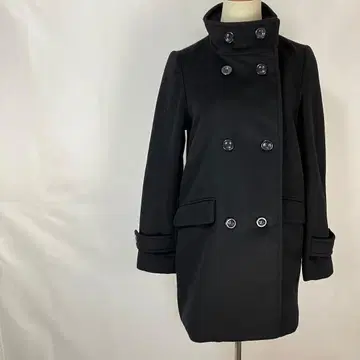 ROSSO 어반 리서치 피 코트 울 혼방 사이즈 1 블랙 스테디셀러