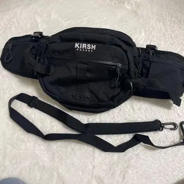 KIRSH 블랙 바디백 웨스트 파우치
