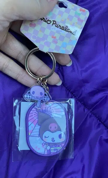 산리오 퓨로랜드 한정판 일본풍 패턴 디자인 시리즈 와펜 참 쿠로미