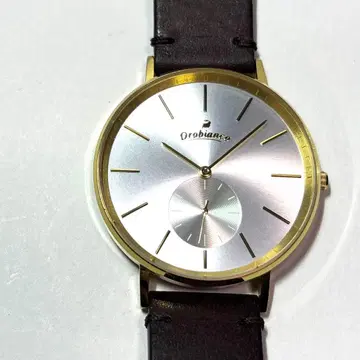 오로비안코 남성용 손목시계 가죽 벨트 OR-0061N