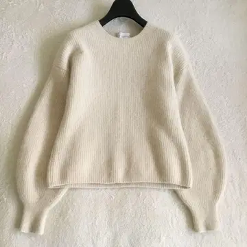 유나이티드 애로우즈 폭스 울 크루넥 퍼프 슬리브 니트