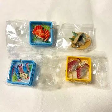 바스켓! 시장의 생선 마스코트 캡슐 토이 세트