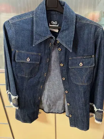D&G 데님 자켓 다크 블루