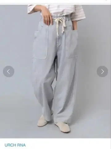 URCH RNA R4181 와이드 이지 팬츠 워크 팬츠 팬츠 데님