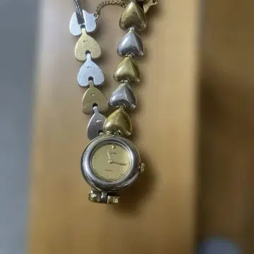 하트형 팔찌 쿼츠 손목시계 일본제 SEIKO 세이코 여성용