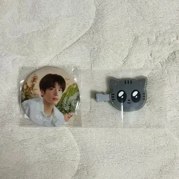 TXT 태현 다고냥 헤어 클립 캔뱃지