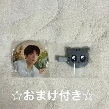 TXT 태현 다고냥 헤어 클립 캔뱃지