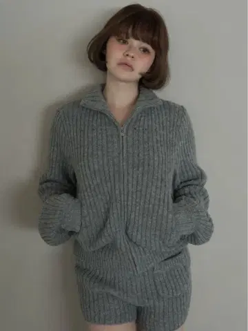 마리 로고 니트 셋업