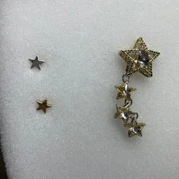 별 모양 크리스탈 귀걸이 세트