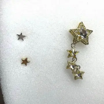 별 모양 크리스탈 귀걸이 세트