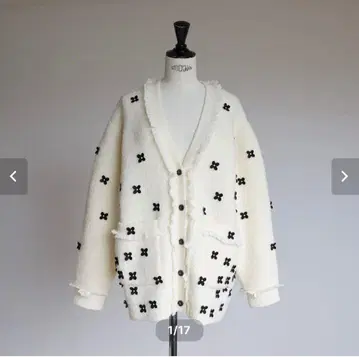 새상품 지프소필리아 gypsohila Cardigan 가디건 꽃무늬