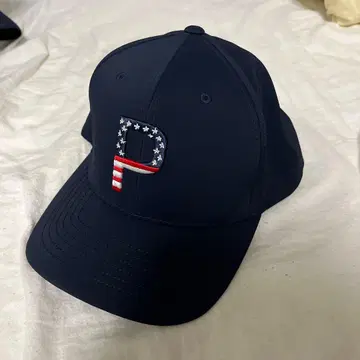 푸마 네이비 캡 성조기 P 로고 자수