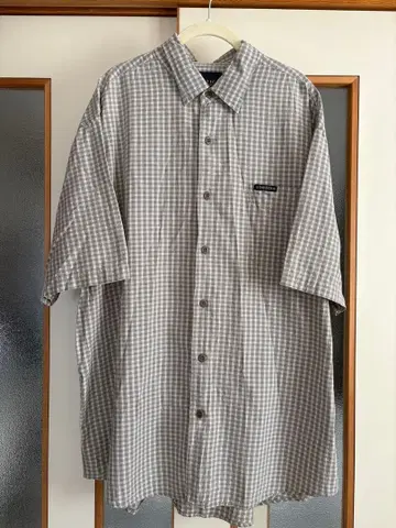 NAUTICA 반팔 체크 셔츠 구제 의류 XL