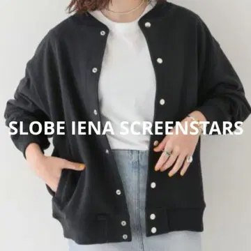 screenstars 스크린스타즈 바시티 자켓 블루종 블랙 아우터