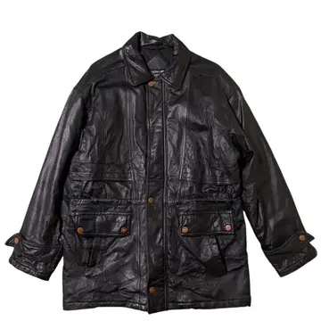 USA 구제 의류 90s 빈티지 가죽 자켓 카 코트 천연 가죽 H539
