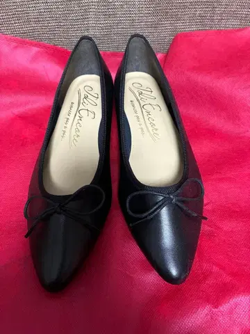 ABC MART 블랙 리본 포함 플랫슈즈 22.5cm