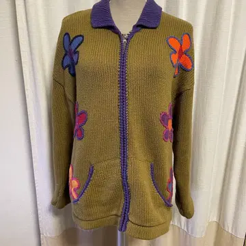 Unif 꽃무늬 가디건