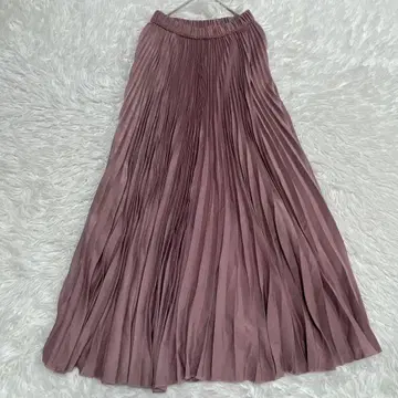 새상품급 PRIORITY 플리츠 스커트 38 핑크 프라이오리티 M