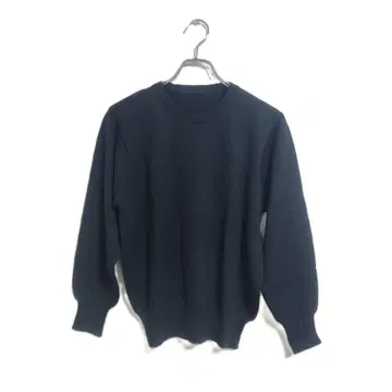 새상품급 칸자키 니트 스웨터 블랙 M 심플 고급 L 울 캐주얼