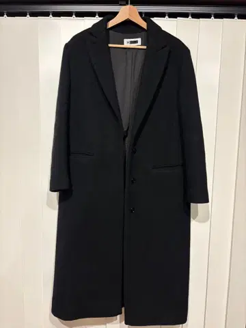 유나이티드 애로우즈 블랙 체스터 코트 롱 코트