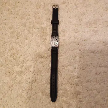 블랙 실리콘 팔찌 장식 포함