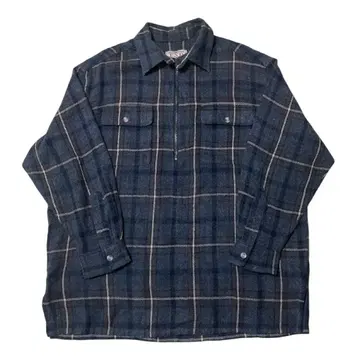 하프 지퍼 풀오버 울 셔츠 그랑파