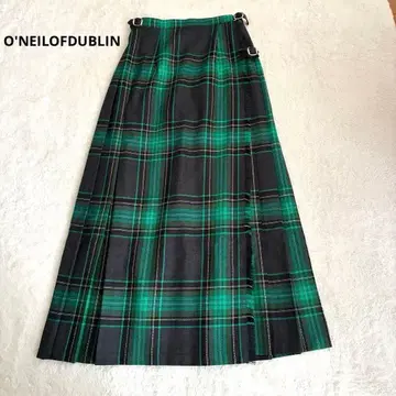 미사용품 오닐 오브 더블린 BEAMS 별주 퀼트 스커트 맥시 길이