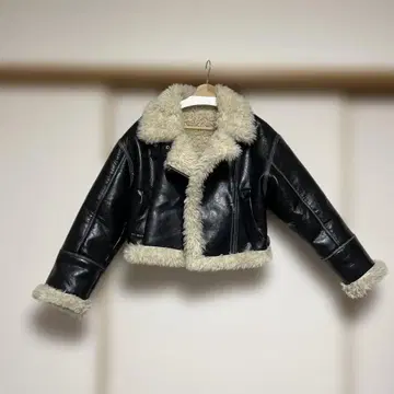 MURUA 빈티지 스타일 숏 페이크 무스탕 FREE 사이즈