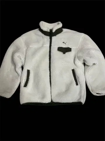 XXL 사이즈 Puma 플리스 자켓 화이트