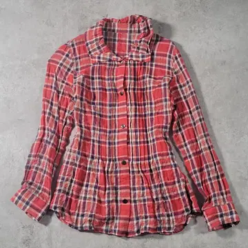 [ 새상품급 ] GIANNI LO GIUDICE 체크 셔츠 여성용 36