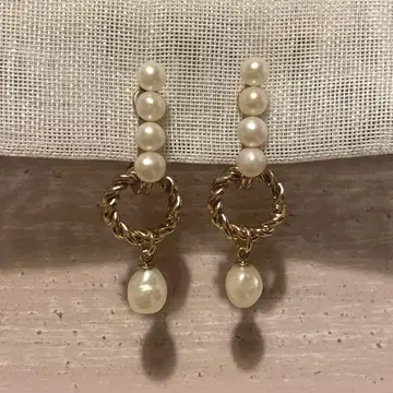 ouca 우사 펄 골드 클립식 귀찌 iena