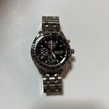 SEIKO 쿼츠 크로노그래프 손목시계 7T62-0BY0
