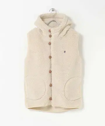 짐플렉스 후드 보아 베스트 후드티 사이즈 12 싸개 단추 아이보리