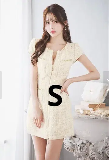 쥬얼스 집업 쥬얼스 트위드 S 사이즈 쥬얼스 드레스