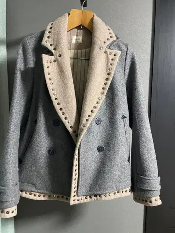 Ungrid 아우터 피 코트 그레이