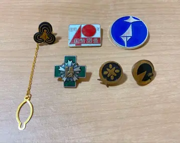 쇼와 레트로 핀 배지 태국 턱핀 세트