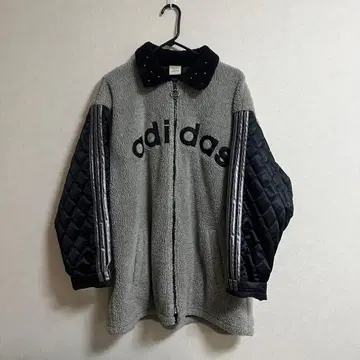 adidas 플리스 자켓 그레이/블랙