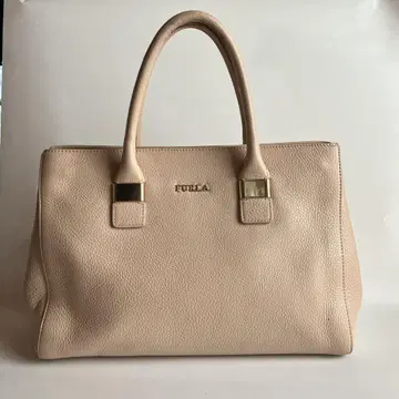 FURLA 핑크 가죽 토트백