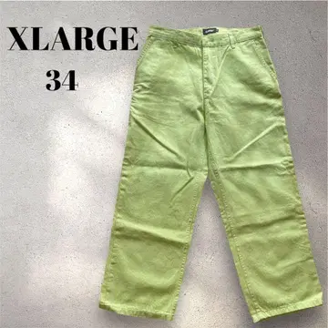 XLARGE 라이트 그린 팬츠 34
