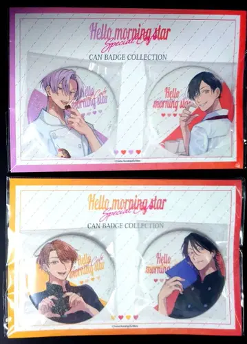 쿠라하시 토모 선생님 헬로 모닝스타 콜라보 카페 캔뱃지
