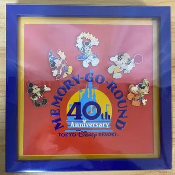 디즈니 40주년 기념 핀 배지 세트