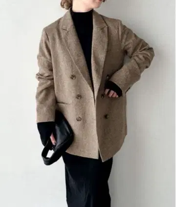 SELECT MOCA 트위드 더블 자켓 가격표 택 없음