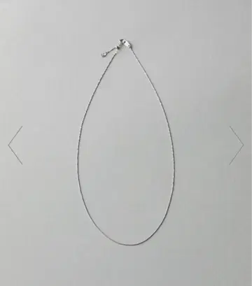 실버 체인 목걸이