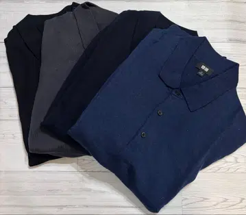 UNIQLO 니트 피케 셔츠 M 4장 세트