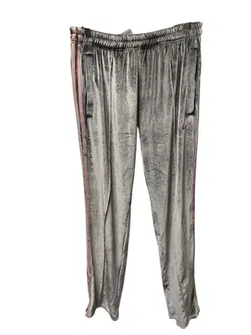 NERDY 실버 스트라이프 조거 팬츠 L