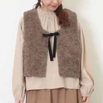 Samansa Mos2 전후 2WAY 보아 베스트 다크 브라운