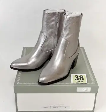 미사용 38 치아키 카가기리 스틸레토 부츠 7706