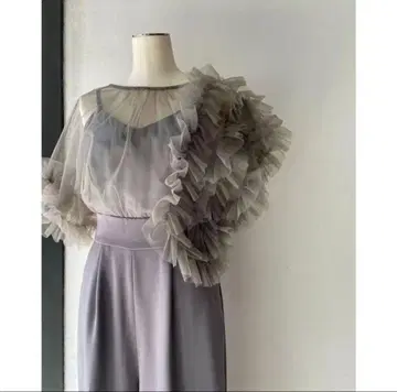 LADY 튤 도킹 콤비네존 라그나문 그레이 살로펫